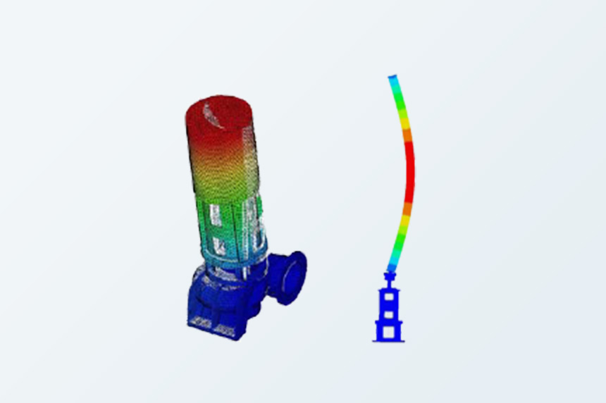 โหมดการสั่นสะเทือนของข้อต่อกลางของปั๊มแบบไหลผสม (Mixed-Flow Pump)