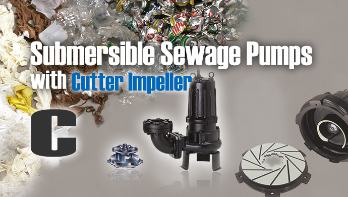 Submersible Sewage Pumps with Cutter Impeller C series